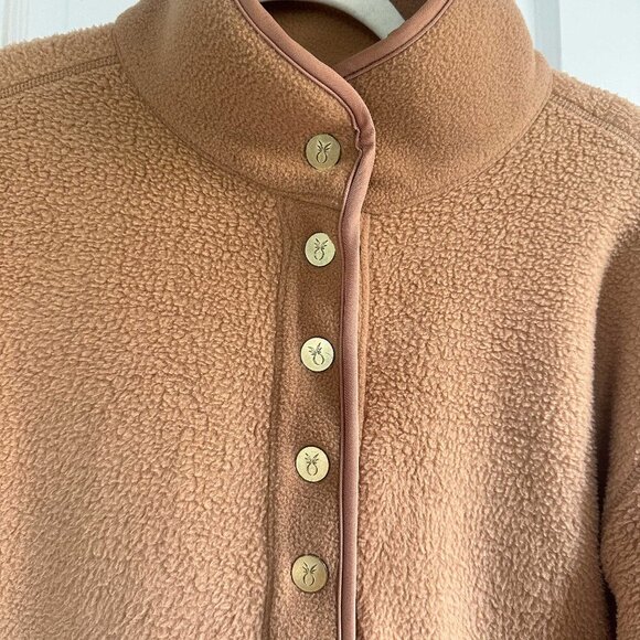 Dudley Stephens Palomino Pullover Camel Sherpa Fleece in Small - Picture 3 of 3
